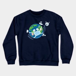 Coronavirus Earth Crewneck Sweatshirt